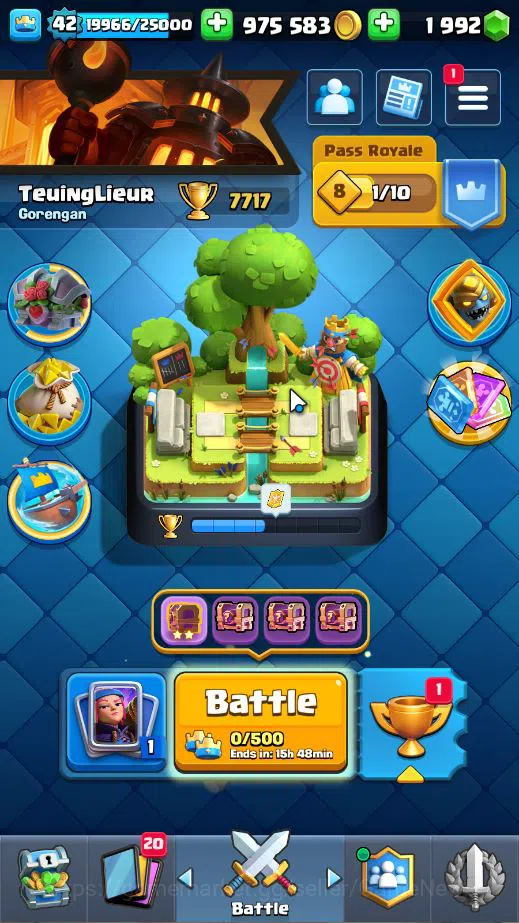Clash Royale Accounts Lv 42|Trophy 7717|KTL 14|Limited Skin|Card 119| 1 image 1