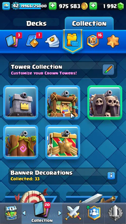 Clash Royale Accounts Lv 42|Trophy 7717|KTL 14|Limited Skin|Card 119| 1 image 16