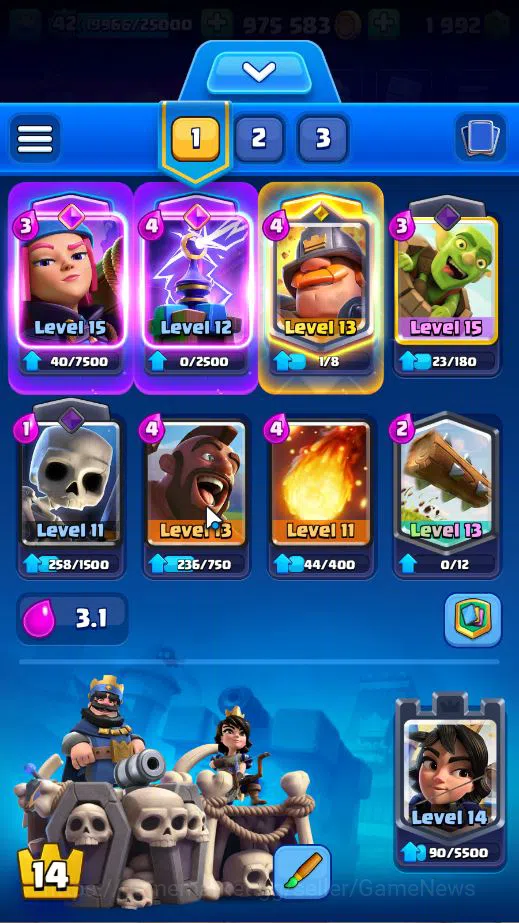 Clash Royale Accounts Lv 42|Trophy 7717|KTL 14|Limited Skin|Card 119| 1 image 3