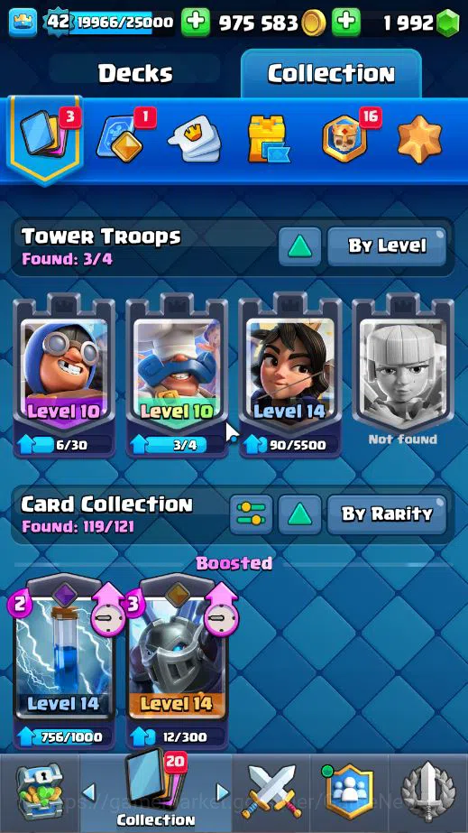 Clash Royale Accounts Lv 42|Trophy 7717|KTL 14|Limited Skin|Card 119| 1 image 4