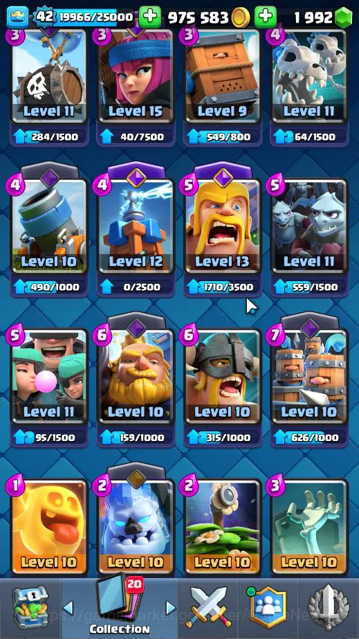 Clash Royale Accounts Lv 42|Trophy 7717|KTL 14|Limited Skin|Card 119| 1 image 7