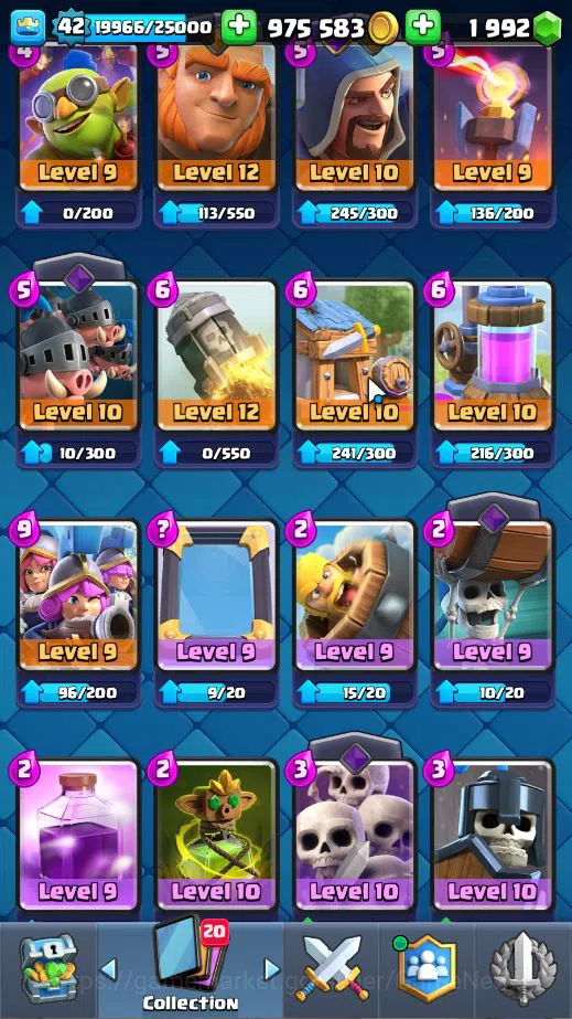 Clash Royale Accounts Lv 42|Trophy 7717|KTL 14|Limited Skin|Card 119| 1 image 9