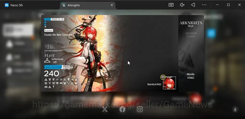 Arknights Accounts Lv 85|240 OP+25 Skin|24k Orundum + 141 Originium|6 image 3