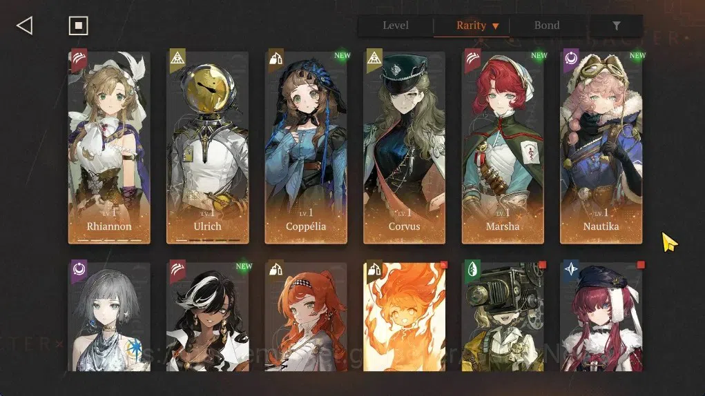 Reverse: 1999 Accounts Starter GLOBAL|Lv 1|8 (*6 Crew) 2 Limited|Rhianon P5,Nautika|Ulrich P1,Coppelia 1