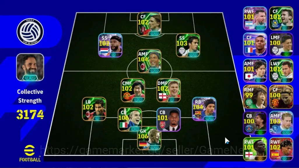 eFootball Accounts Legends & Iconic Players Android|Big Time Diego Forlan,Shunsuke Nakamura|11Epic Fabio Cannavaro,Oliver 1
