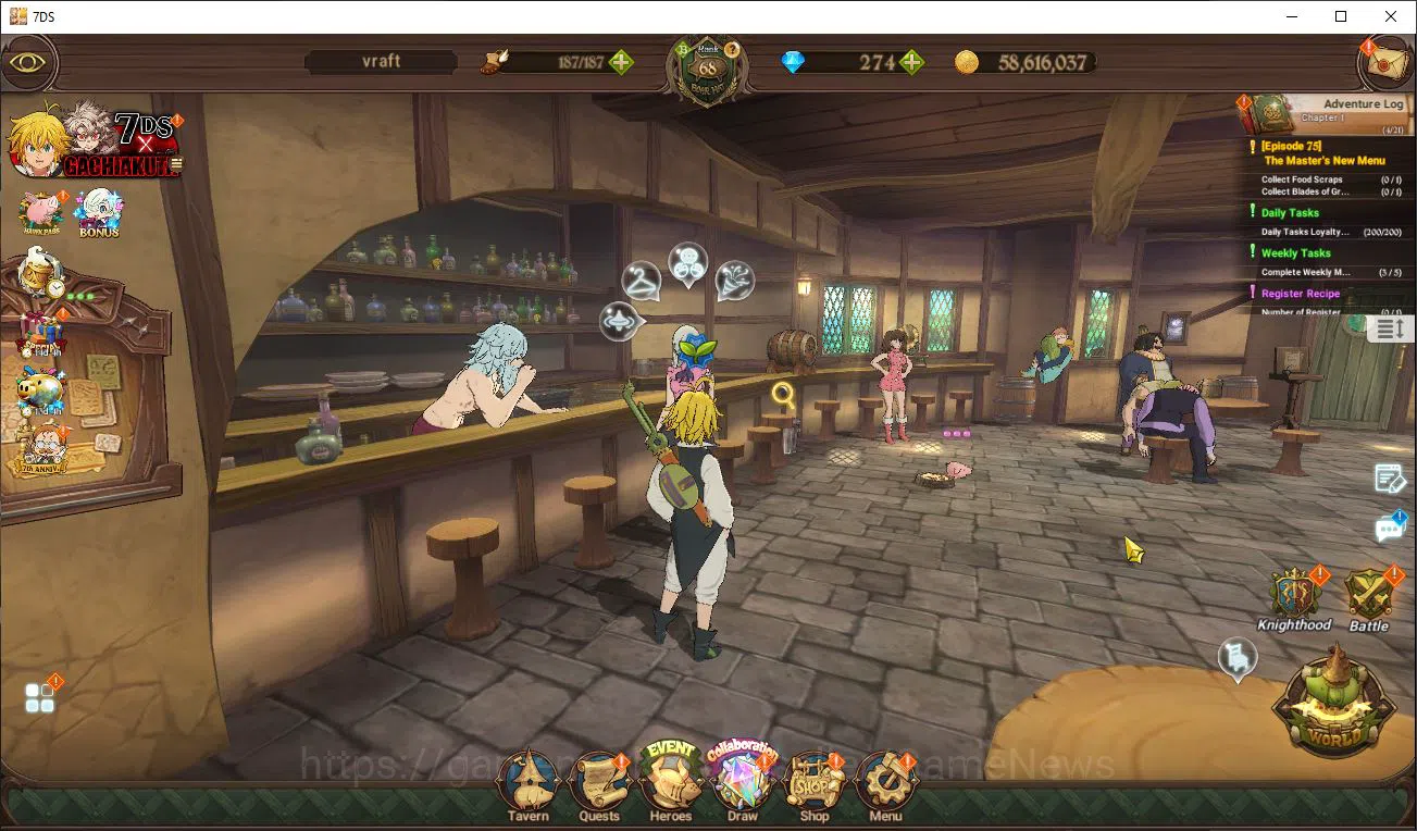 The Seven Deadly Sins: Grand Cross Accounts Midgame Global|2,8M CC|97 LS|3 LR+8 UR+FullColab 1