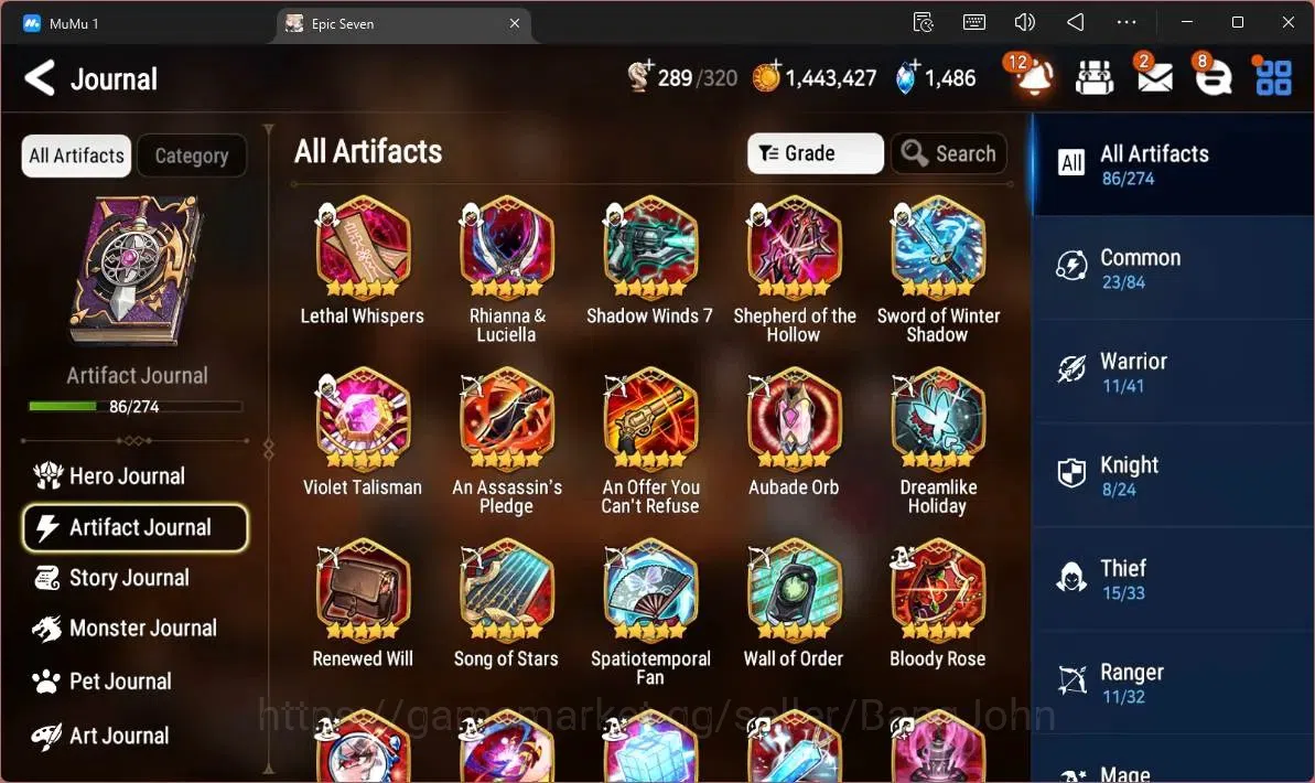 Epic Seven Accounts Global | 15 ML(NM Luna,Belian,Notos,RN Luciella,By image 11