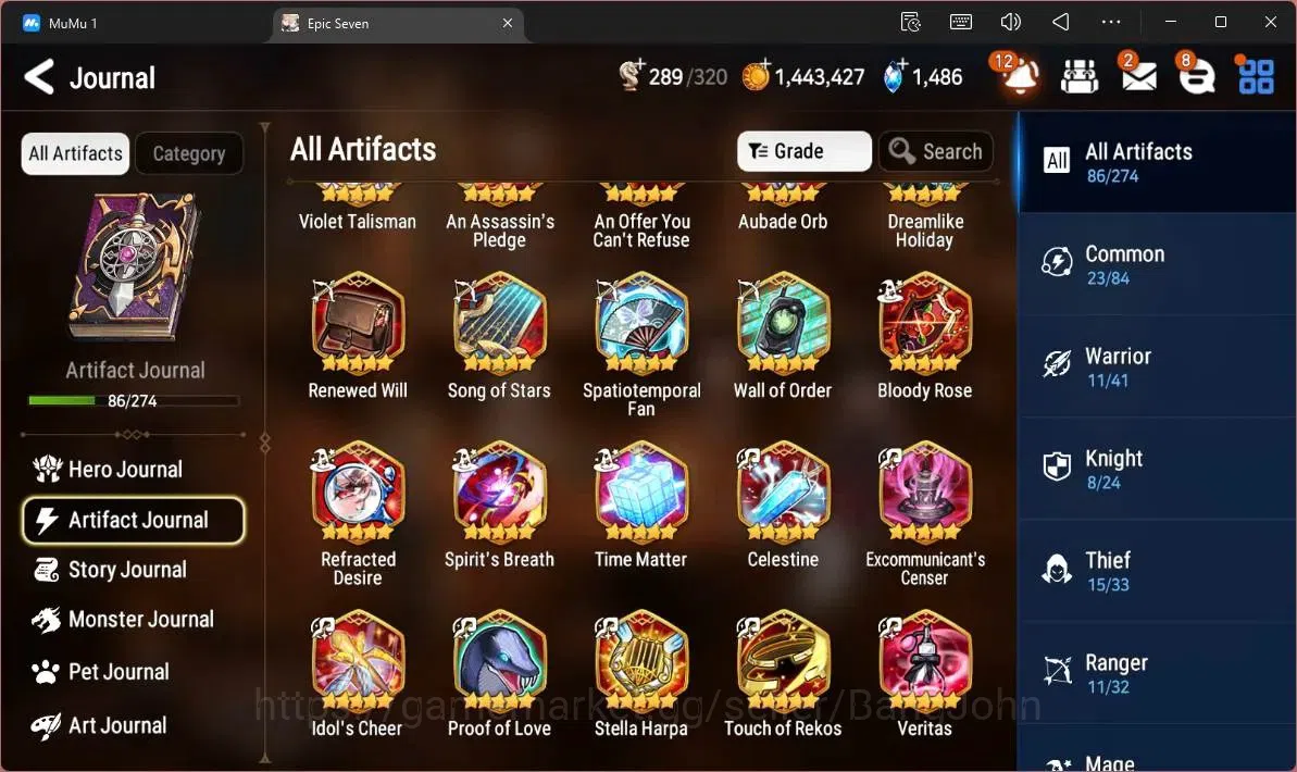 Epic Seven Accounts Global | 15 ML(NM Luna,Belian,Notos,RN Luciella,By image 12
