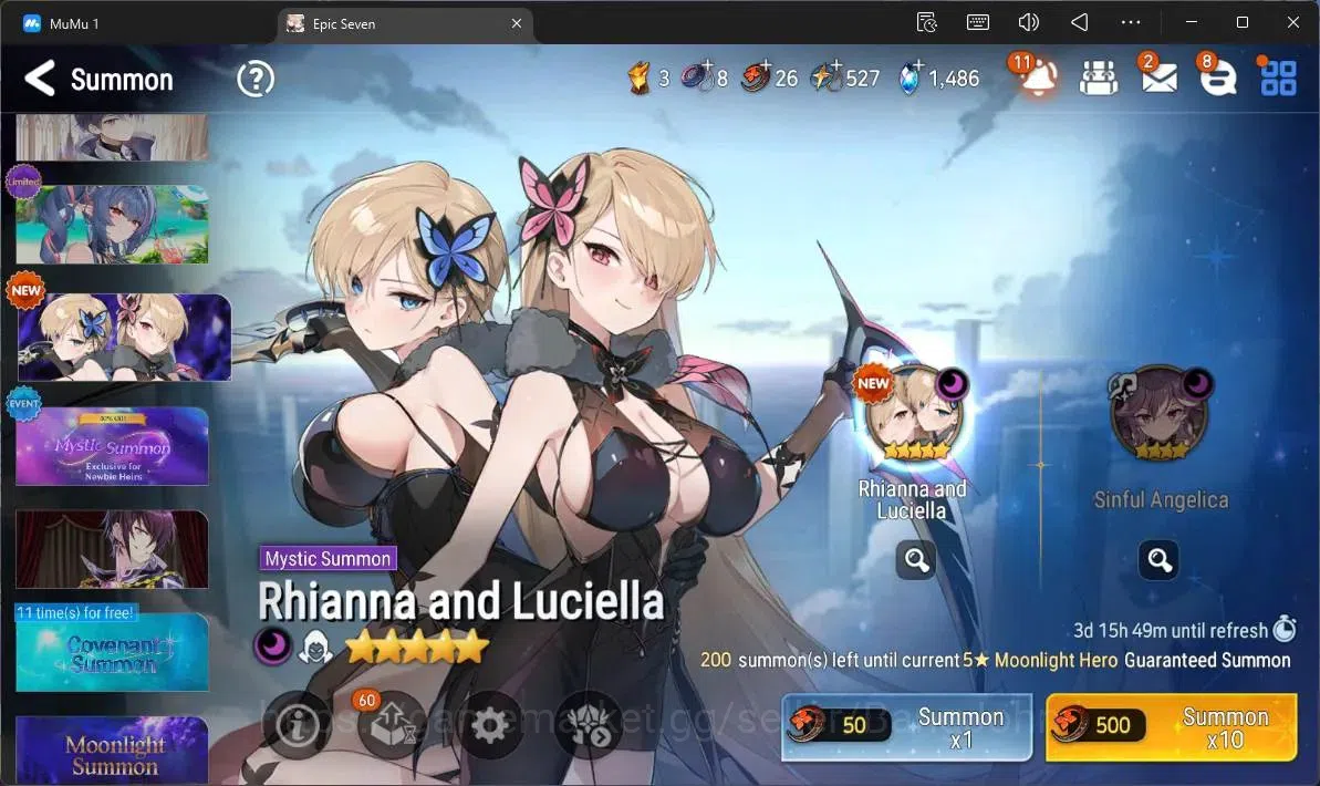Epic Seven Accounts Global | 15 ML(NM Luna,Belian,Notos,RN Luciella,By image 19