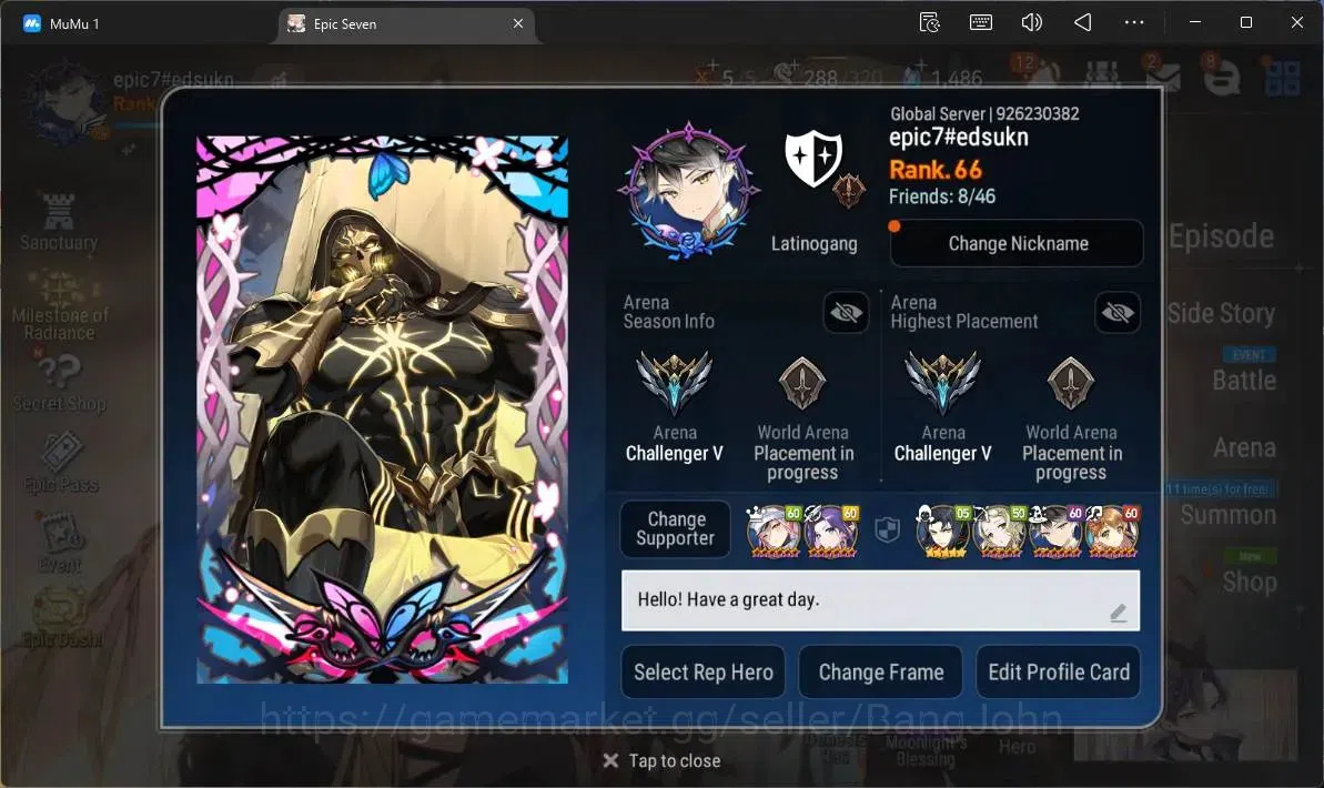 Epic Seven Accounts Global | 15 ML(NM Luna,Belian,Notos,RN Luciella,By image 2