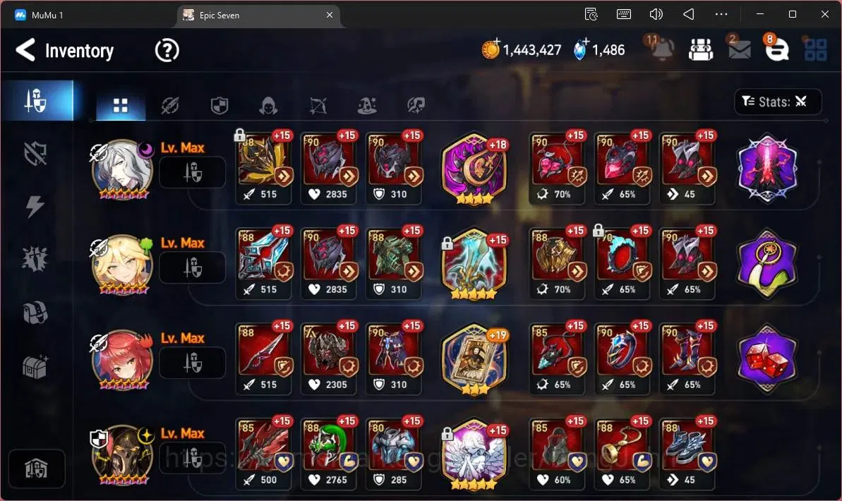 Epic Seven Accounts Global | 15 ML(NM Luna,Belian,Notos,RN Luciella,By image 20