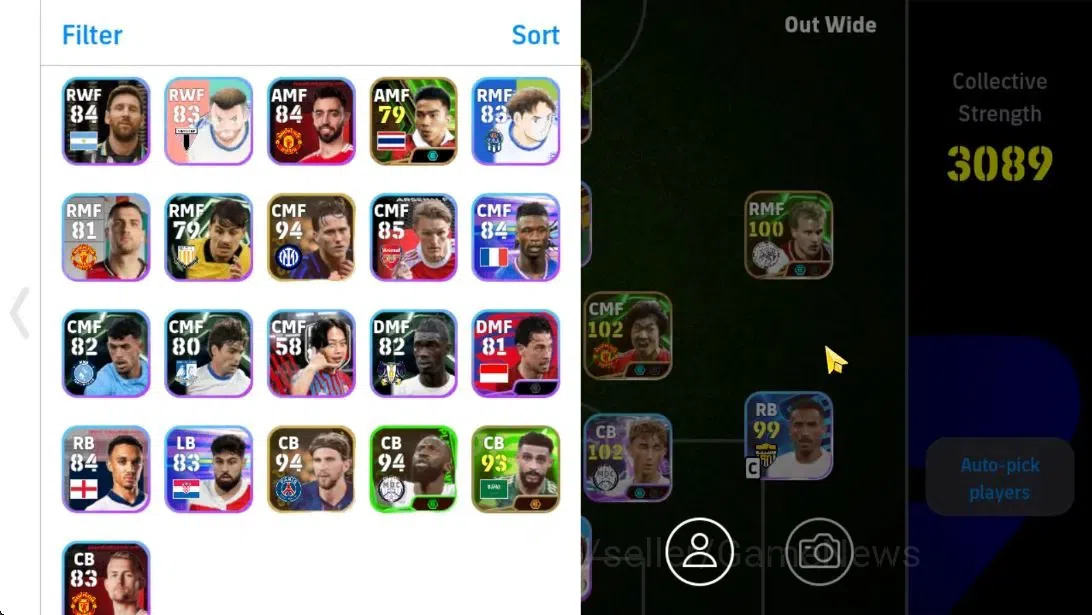 eFootball Accounts Android|240 Coin|Epic Paul Scholes,Park Ji-Sung,An image 3