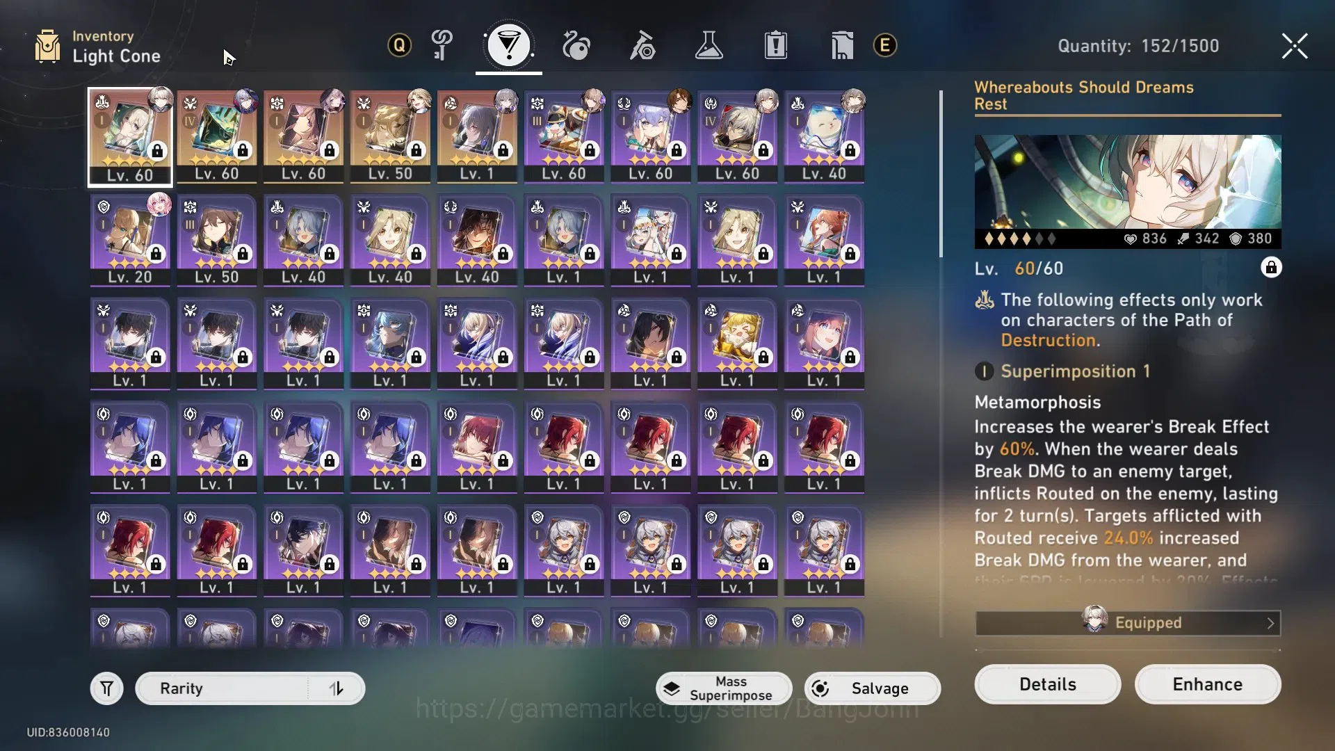 Honkai Star Rail Accounts ASIA | TL 51 | 3 Limit | The Herta + Sign |Firefly image 5