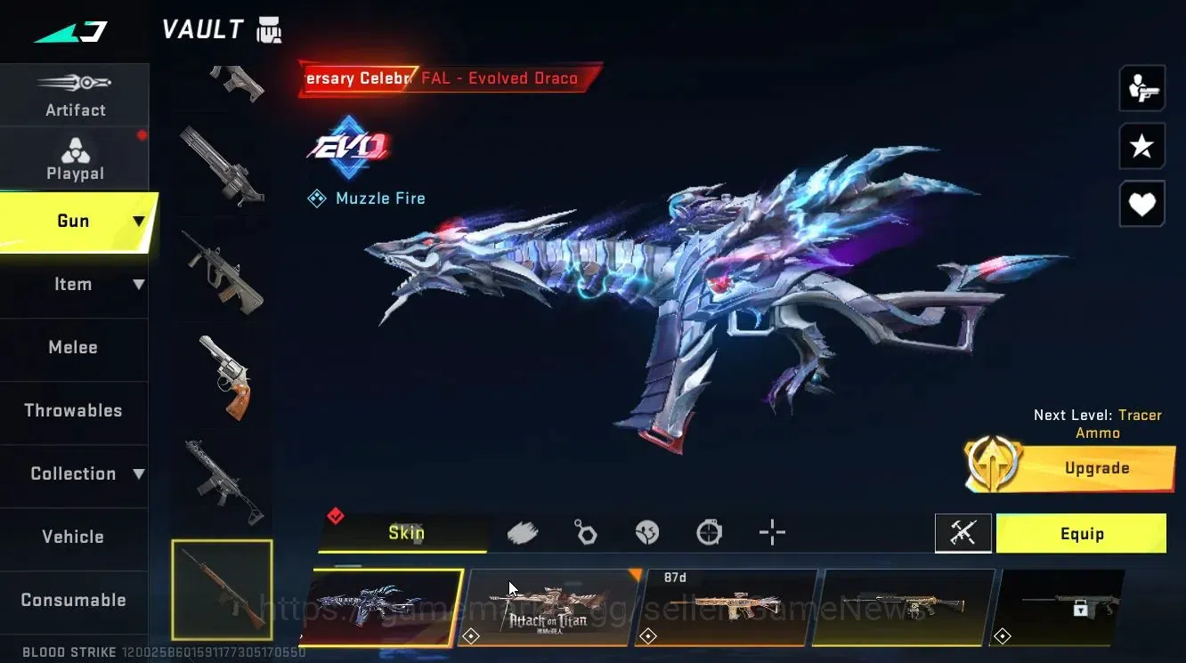 Blood Strike Accounts ASIA|ETERNAL DEagle-Scorpius|Collab BLEACH Byakuya image 16