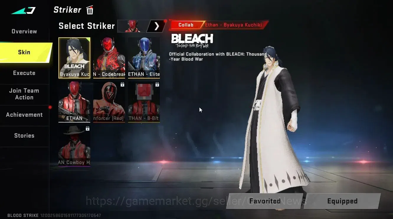Blood Strike Accounts ASIA|ETERNAL DEagle-Scorpius|Collab BLEACH Byakuya image 3