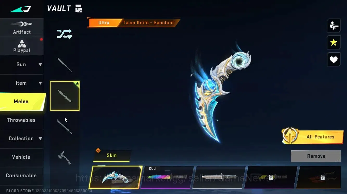 Blood Strike Accounts ASIA|ULTRA MELEE Talon Knife+[EMMA,KATYA,ETHAN,etc image 14