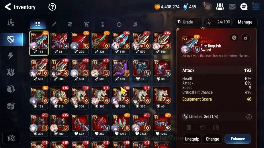 Epic Seven Accounts Starter Global|Starter New Era 4ML (R&L, LQC, ATywin, SSVivian, )|Theater, PoH, Bless, ON|Stove 7