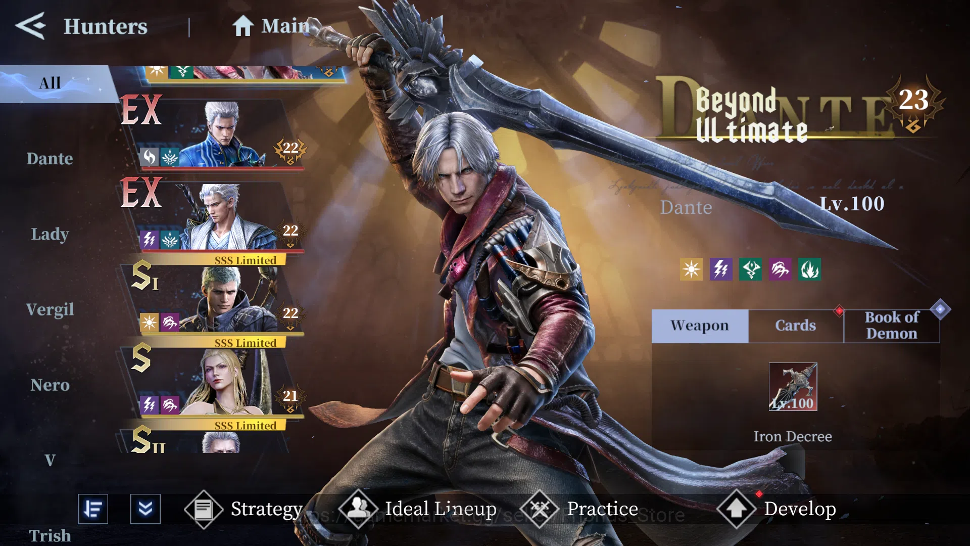 Devil May Cry: Peak of Combat Accounts DMC45 | ALL DEVICE | GLOBAL ASIA | BEAST ENDGAME 1 image 5