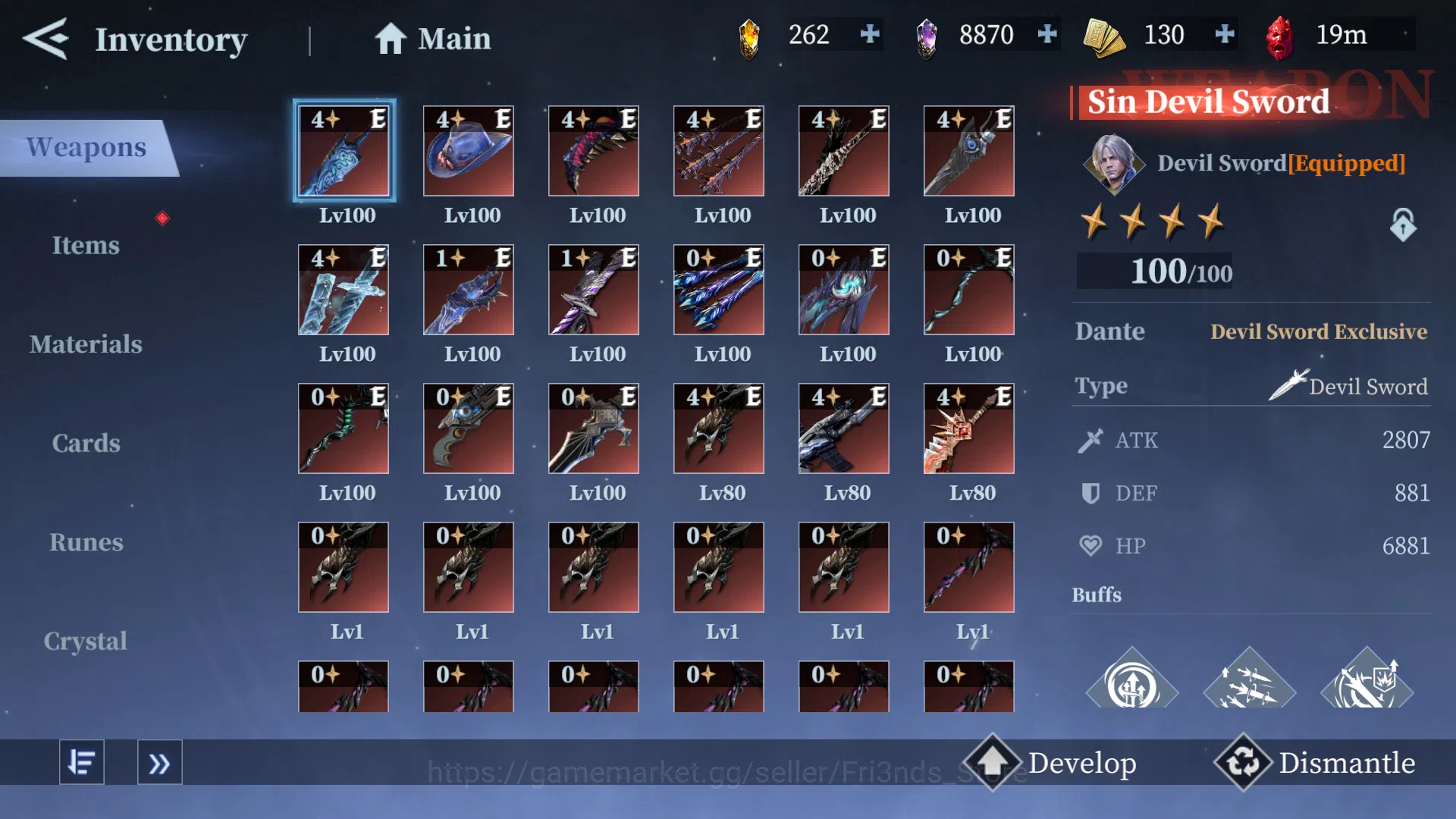 Devil May Cry: Peak of Combat Accounts DMC45 | ALL DEVICE | GLOBAL ASIA | BEAST ENDGAME 1 image 6