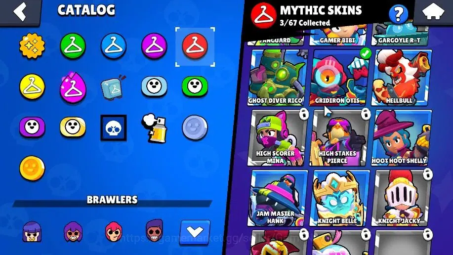 Brawl Stars Accounts 2271 Trophy|37 Brawler 4 Max(Colt,Bibi,Bull,EMZ)|27k Bling 10k PP| 3 Myth [G Otis,Pop Penny,Tickoyaki 15