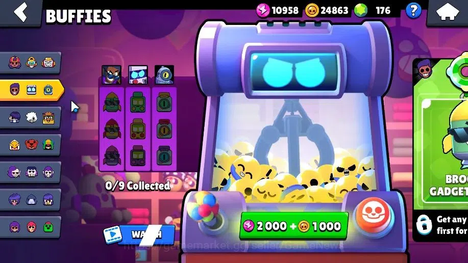 Brawl Stars Accounts 2271 Trophy|37 Brawler 4 Max(Colt,Bibi,Bull,EMZ)|27k Bling 10k PP| 3 Myth [G Otis,Pop Penny,Tickoyaki 6