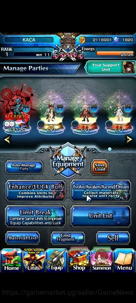 Grand Summoners Accounts Global|Rank 1|1820 cc Ready Gacha|6 Ascend 1 TW| [ image 3