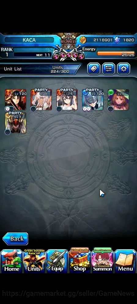 Grand Summoners Accounts Global|Rank 1|1820 cc Ready Gacha|6 Ascend 1 TW| [ image 4