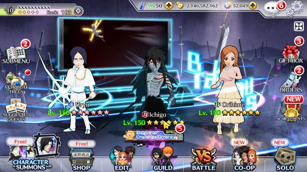 Bleach: Brave Souls Mid-Tier [GBL]52K Orb|TYBW26[Bambietta,Meninas,Liltoto],Ruk image 1