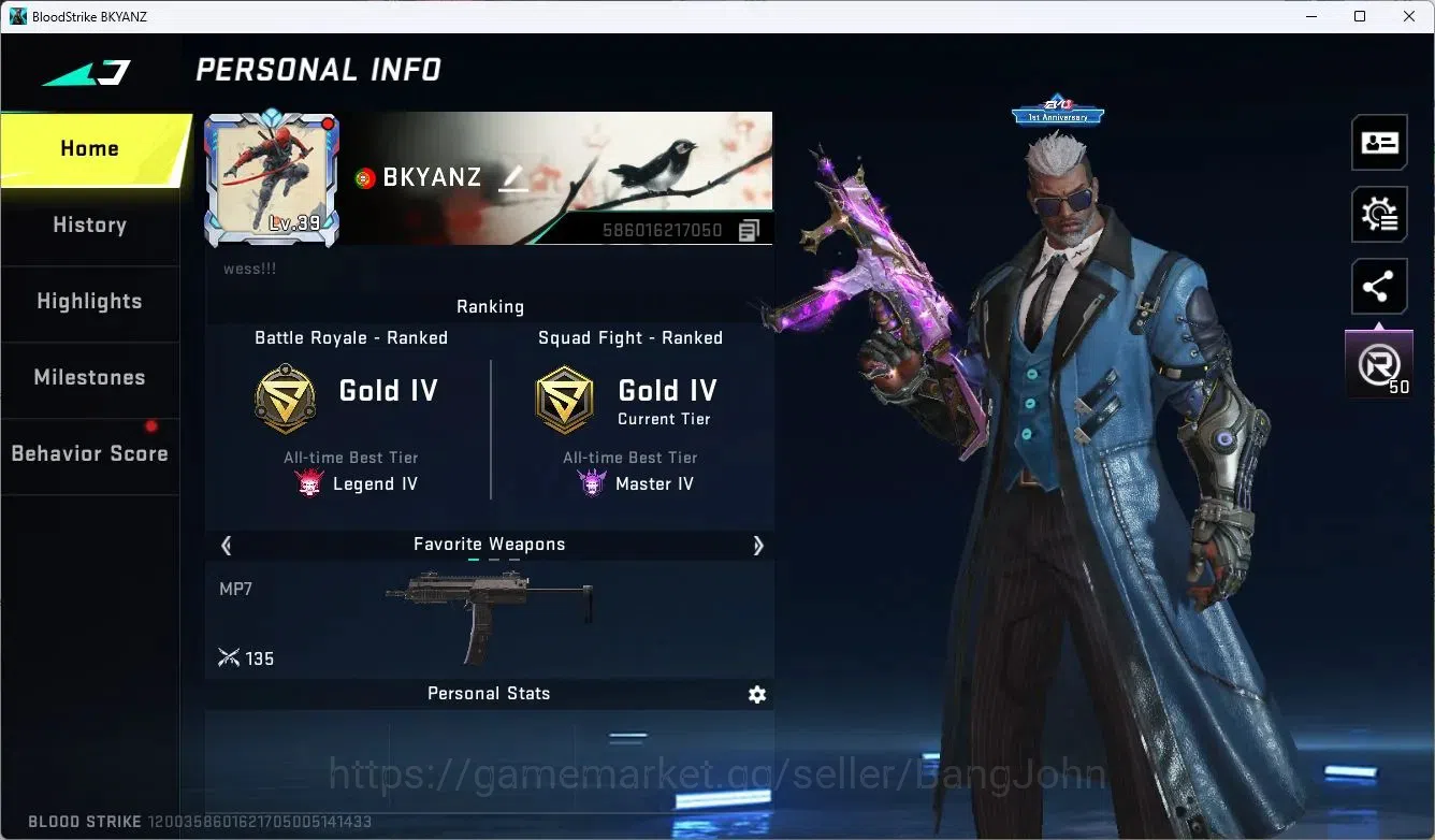 Blood Strike Accounts ASIA | EVO FAL-Evolved Draco | Collab FAL-Primal A image 2