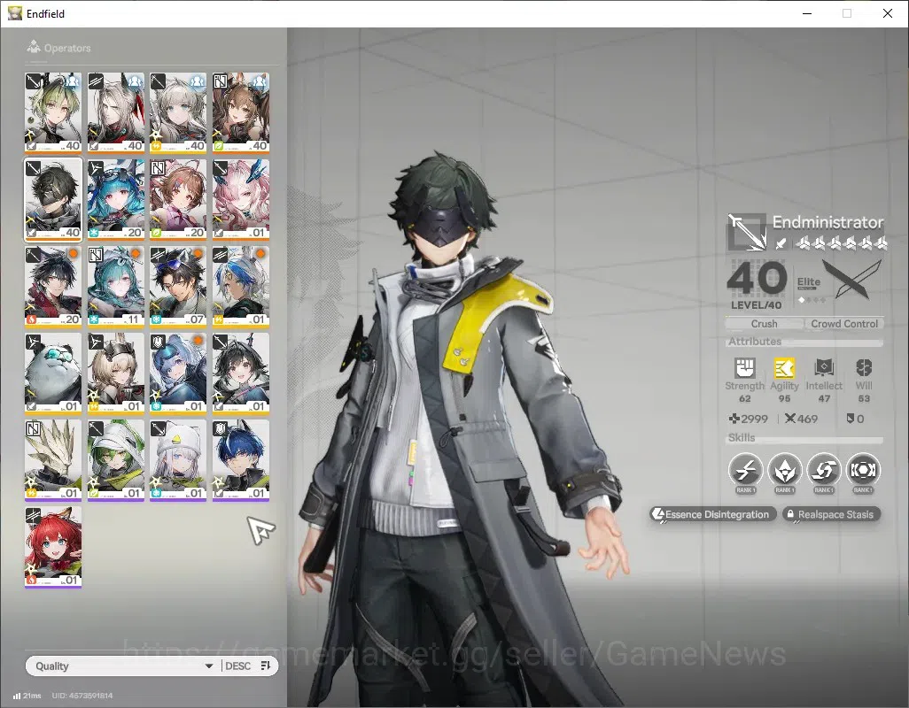 Arknights: Endfield Accounts ASIA|Lv 45|1,6k Arsenal|6 SSR (2 Limited) + 7 (*6  image 2