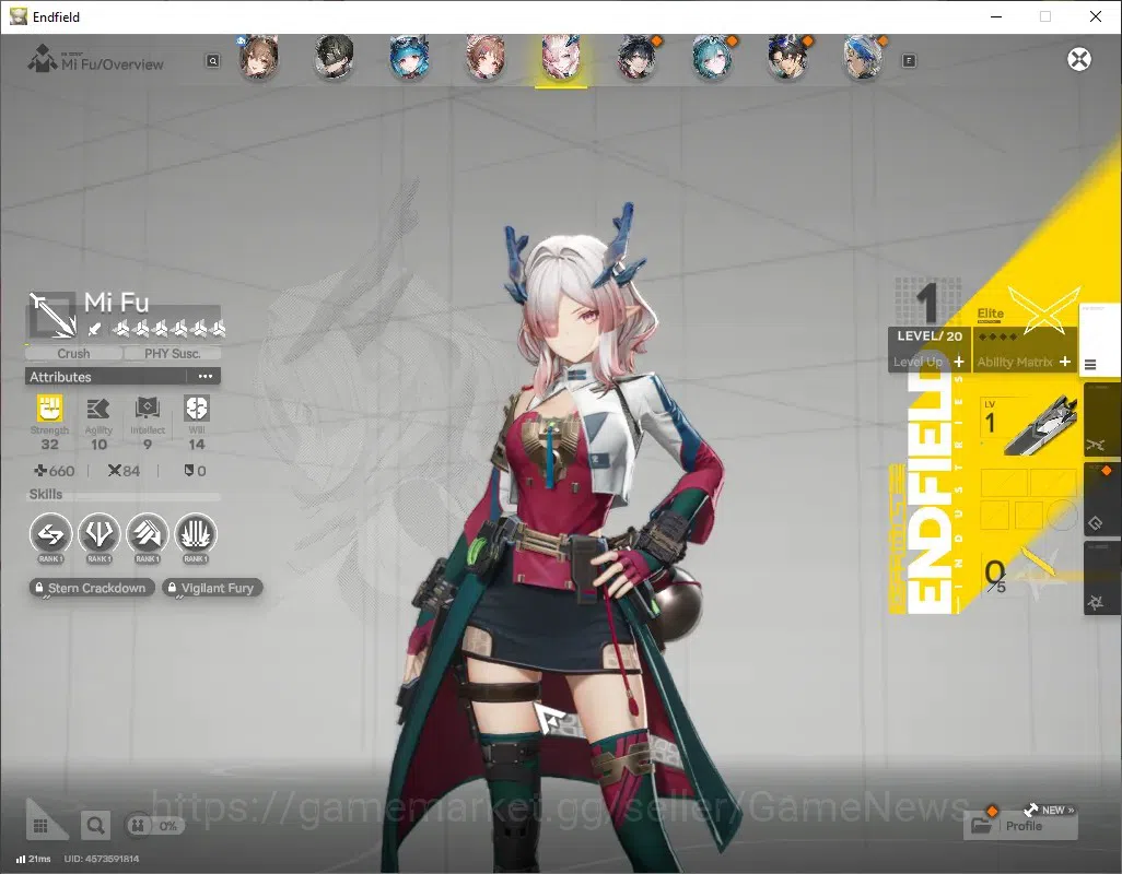 Arknights: Endfield Accounts ASIA|Lv 45|1,6k Arsenal|6 SSR (2 Limited) + 7 (*6  image 3
