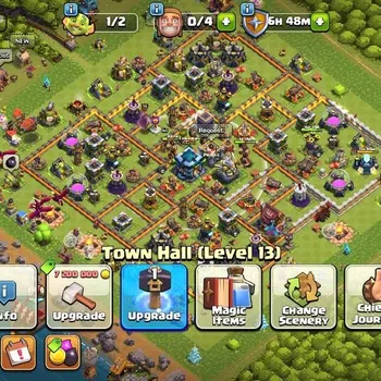 Clash of Clans Accounts High-End LV 118|TH 13-BH 8|Limited Skin|BK 40,AQ 50,GW 20,MP 33,BM 11,BC 16|Pixel Scenery|Free CN