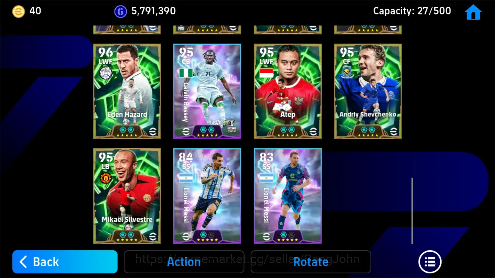 eFootball Accounts Legends & Iconic Players Mobile |PW 3206|Epic Cannavaro Matthaus Pirlo SamuuelEto'o Peruzzi Batistuta 1