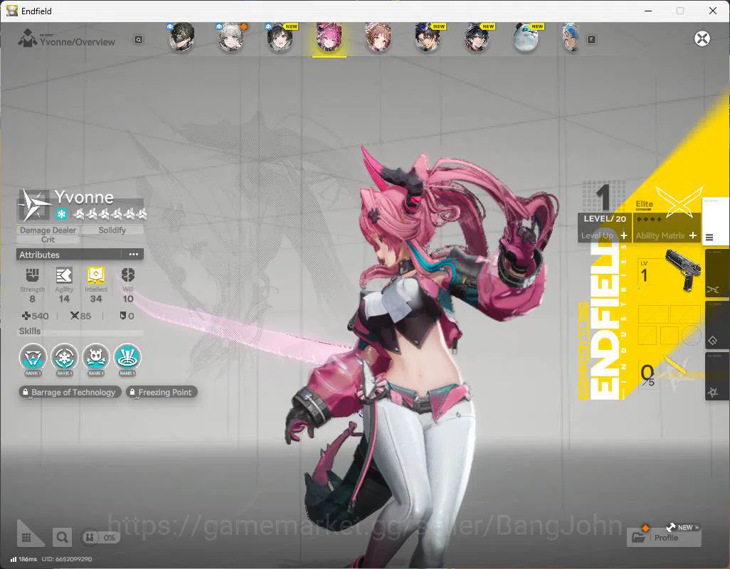 Arknights: Endfield Accounts NA EU | starter fresh account, Yvonne, Ardelia mor image 3