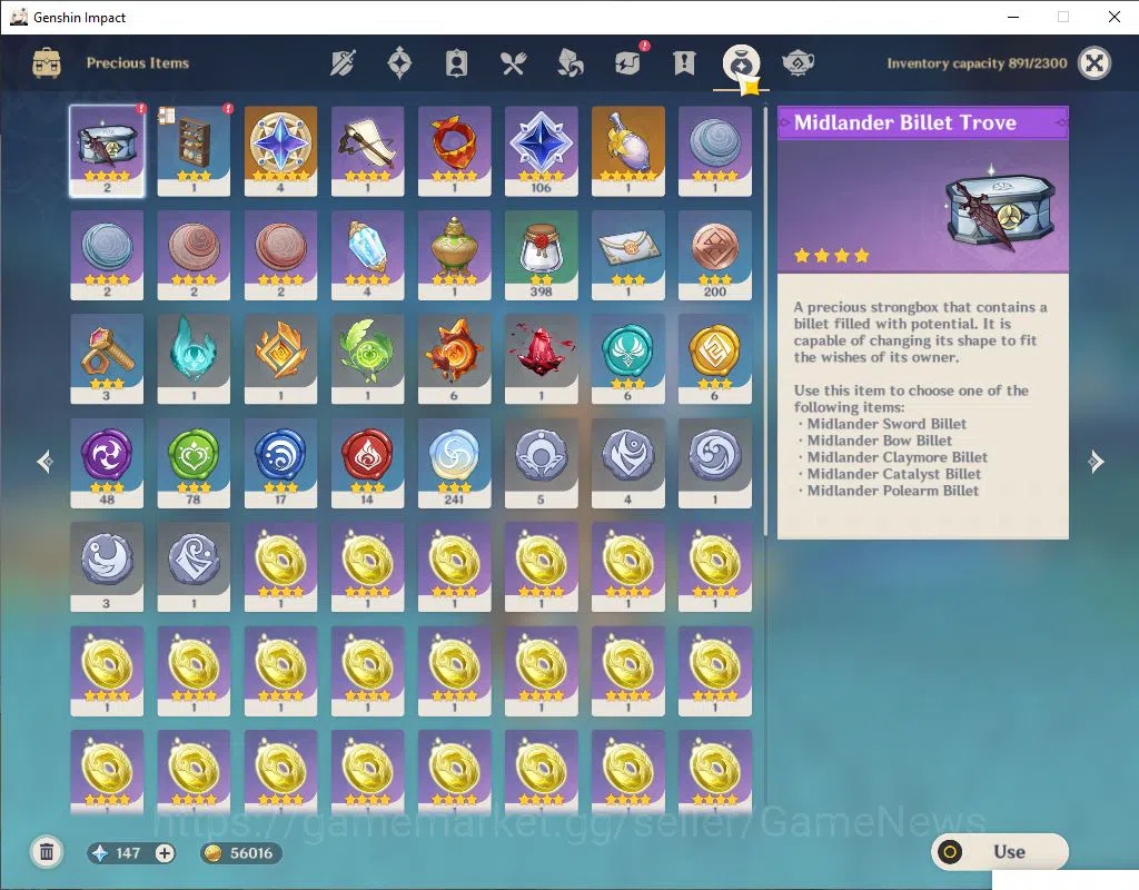 Genshin Impact Accounts ASIA|AR 58|10  Limited +7(*5Weapon)|Neuvillate+Sig image 10
