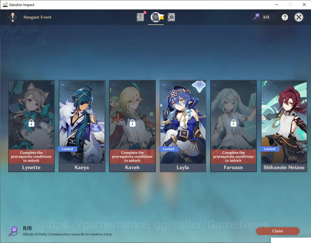 Genshin Impact Accounts ASIA|AR 58|10  Limited +7(*5Weapon)|Neuvillate+Sig image 13