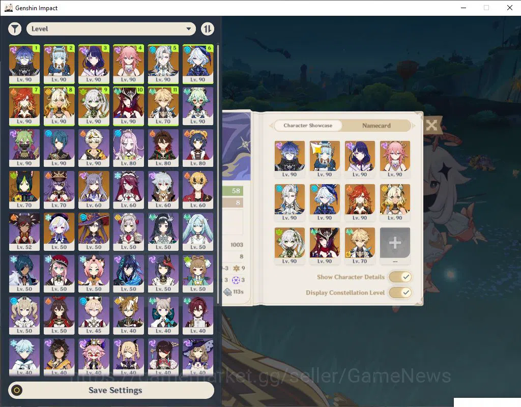 Genshin Impact Accounts ASIA|AR 58|10  Limited +7(*5Weapon)|Neuvillate+Sig image 2