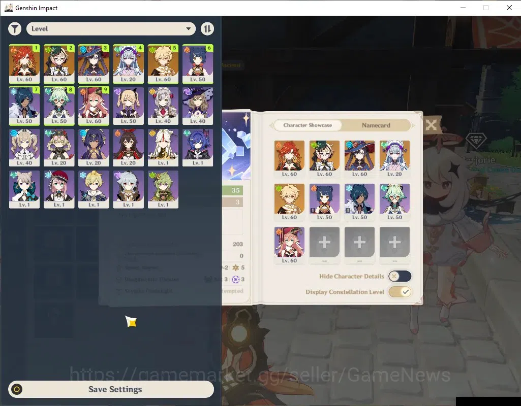 Genshin Impact Accounts Asia|AR 35|2 Limited (Mavuika,Emilie) + 2 Char Sta image 2