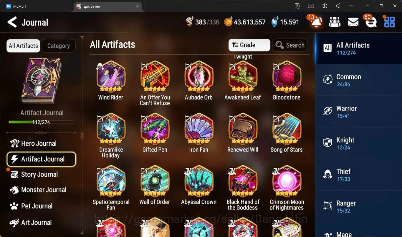 Epic Seven Accounts High-End Global Unverif |21 ML(E Ilynav,RO Light,Belian,Harsetti,SOTD Diene,DD Day Etc.)|PoH ON|SS 14