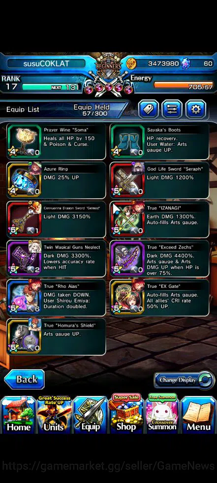 Grand Summoners Accounts Global|Rank 17|Starter|9 Ascend|EmiyaTW,Summer (Mi image 9