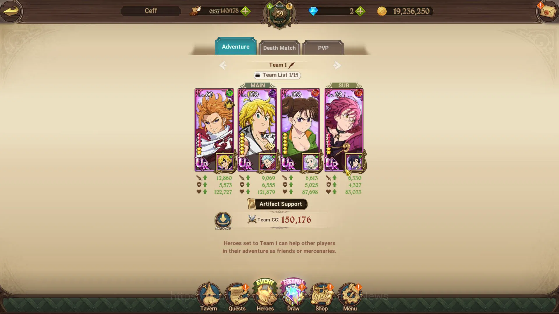 The Seven Deadly Sins: Grand Cross Accounts Global|1 M CC|Starter Ch4| 4 UR | Gowther2/6, Thor image 6