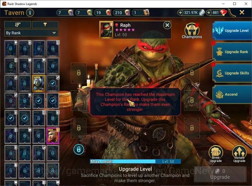 Raid: Shadow Legends Accounts Best Starter 1 Myth Ash'Nar + 3 Turtle Combo(Leona image 18