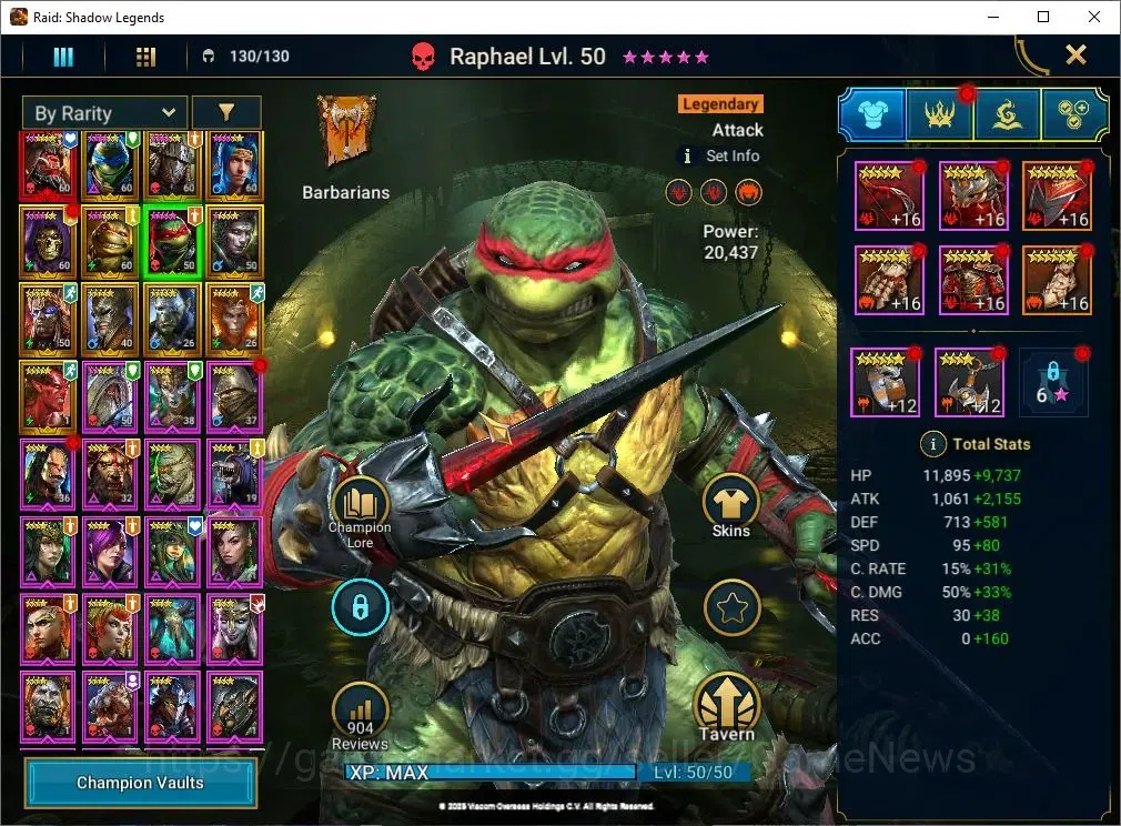 Raid: Shadow Legends Accounts Best Starter 1 Myth Ash'Nar + 3 Turtle Combo(Leona image 6