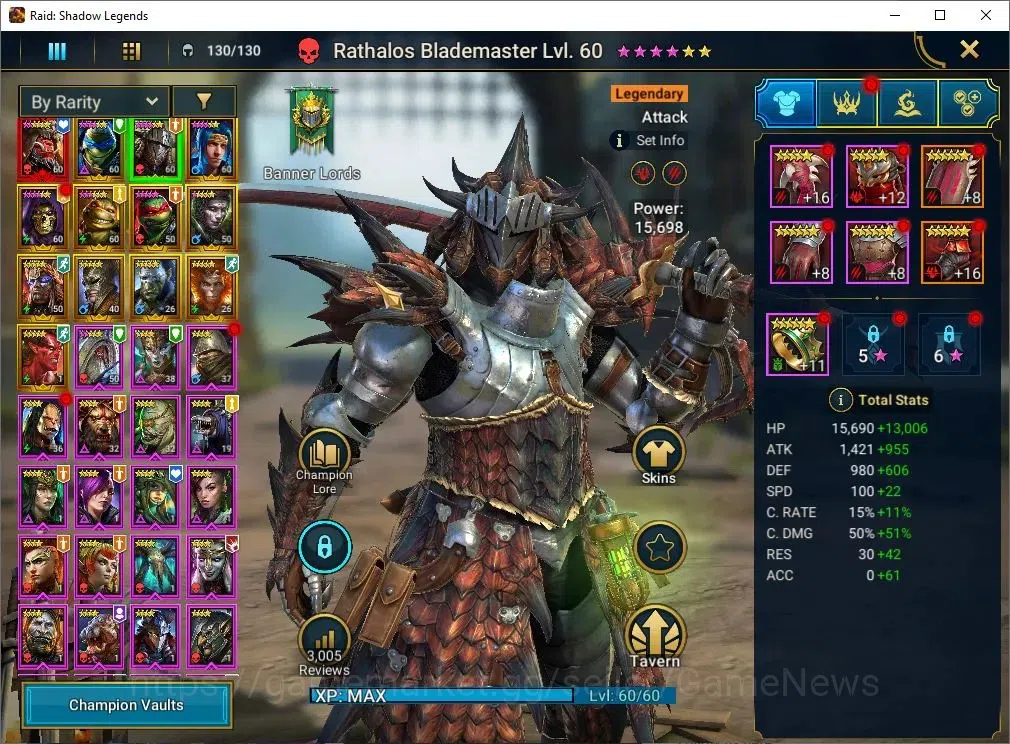 Raid: Shadow Legends Accounts Best Starter 1 Myth Ash'Nar + 3 Turtle Combo(Leona image 7