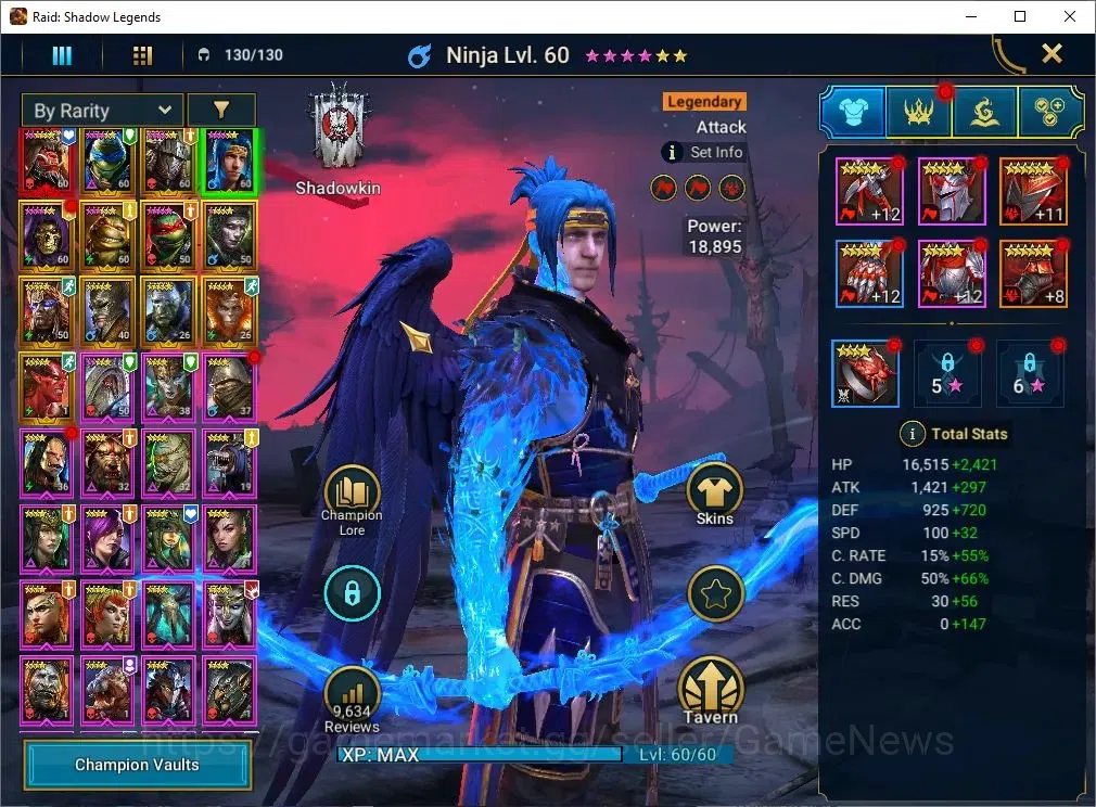 Raid: Shadow Legends Accounts Best Starter 1 Myth Ash'Nar + 3 Turtle Combo(Leona image 8