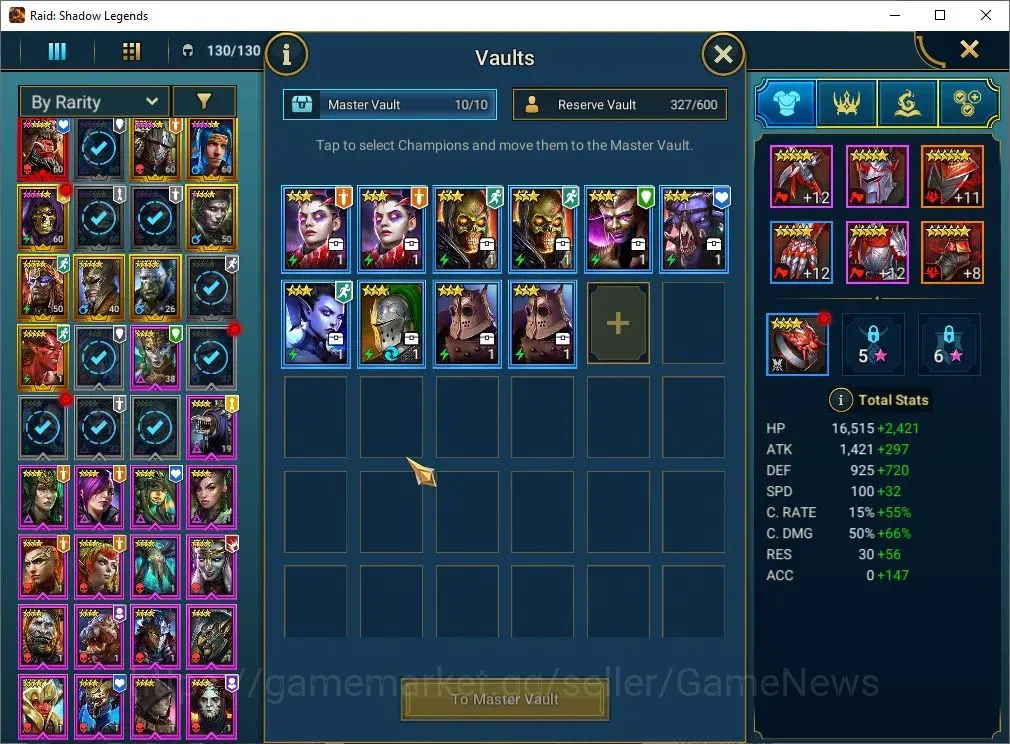 Raid: Shadow Legends Accounts Best Starter 1 Myth Ash'Nar + 3 Turtle Combo(Leona image 9