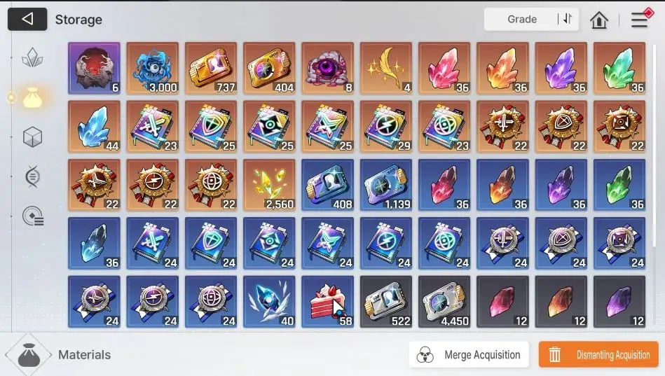 Chaos Zero Nightmare Accounts ASIA|Lv 54|8 SSR[Tenebria+Sign,Adelheid,Diana,Tiph image 7