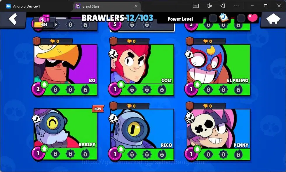 Brawl Stars Accounts Global | 454 Thropy | 12 Brawler | 1 Max Lv Hyperc image 2