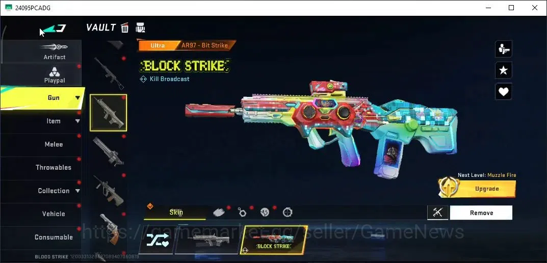 Blood Strike Accounts ASIA| ETERNAL UZI-Star Chaser|Ultra Meele [Lightbl image 9
