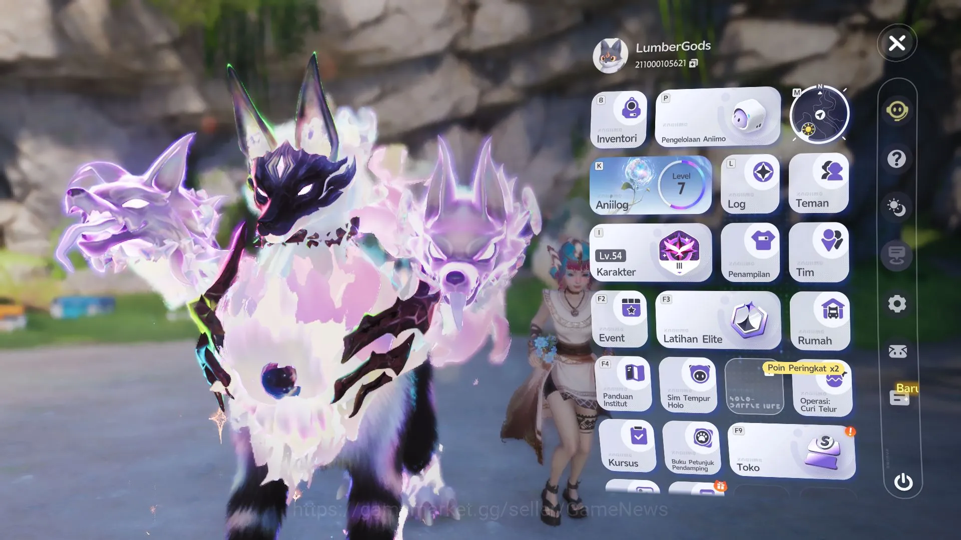 Aniimo Accounts Mid Game EU|Lv 54|3 Team Meta(Fulmintis,Pawney,Etc)|7 Prismana(Inferlupa Dazzling Spark,Luminelle Sp X 1